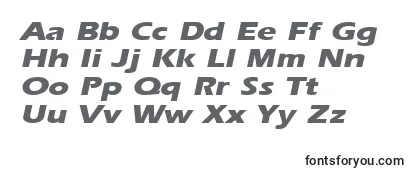 ErgoeextraboldexpandedItalic-fontti