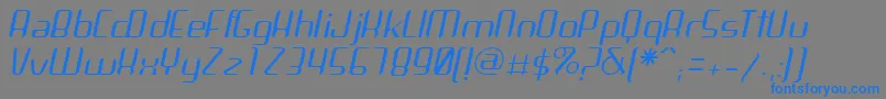 Шрифт ArbekaLightitalic – синие шрифты на сером фоне