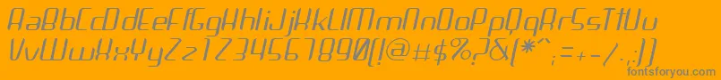 fuente ArbekaLightitalic – Fuentes Grises Sobre Fondo Naranja