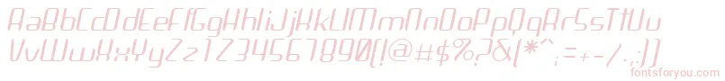 フォントArbekaLightitalic – ピンクのフォント