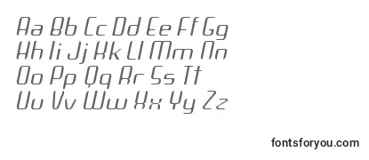 ArbekaLightitalic Font