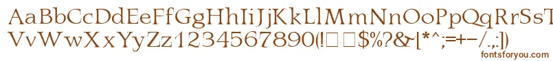 LatinaMn Font – Brown Fonts on White Background