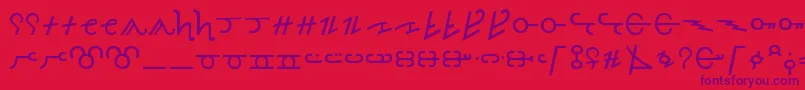 AncientThorass Font – Purple Fonts on Red Background