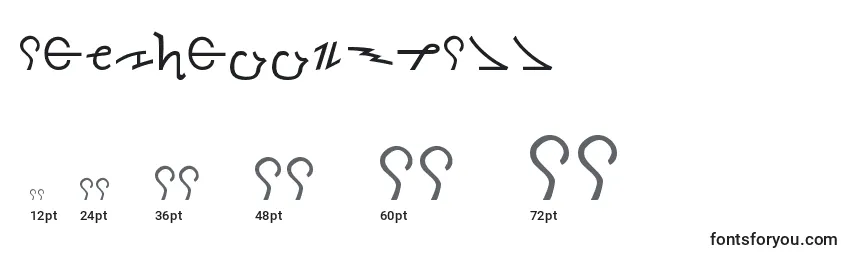 Größen der Schriftart AncientThorass