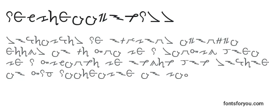 Überblick über die Schriftart AncientThorass