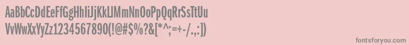 ItcfranklingothicstdDmxcp Font – Gray Fonts on Pink Background