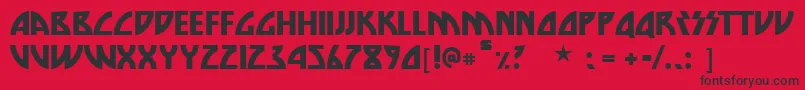 Dienasty Font – Black Fonts on Red Background