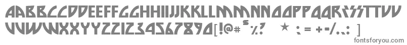 フォントDienasty – 白い背景に灰色の文字