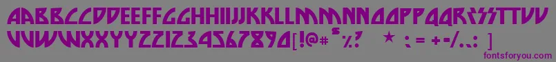 Dienasty Font – Purple Fonts on Gray Background