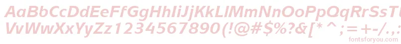 Шрифт MixageBoldItalicBt – розовые шрифты