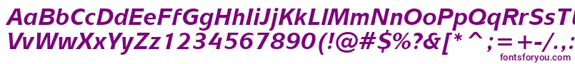 MixageBoldItalicBt-fontti – violetit fontit valkoisella taustalla