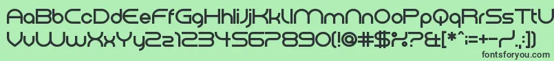 ElectromagneticLungs Font – Black Fonts on Green Background