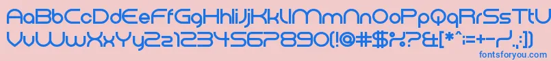 ElectromagneticLungs Font – Blue Fonts on Pink Background