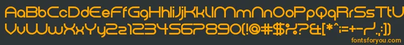 ElectromagneticLungs Font – Orange Fonts on Black Background