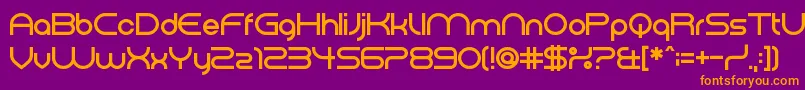 ElectromagneticLungs Font – Orange Fonts on Purple Background