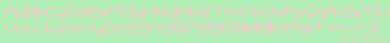 ElectromagneticLungs Font – Pink Fonts on Green Background