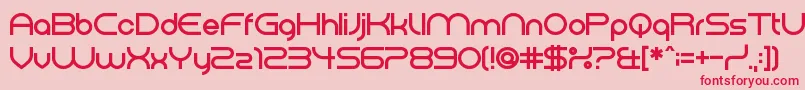 ElectromagneticLungs Font – Red Fonts on Pink Background