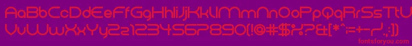 ElectromagneticLungs Font – Red Fonts on Purple Background