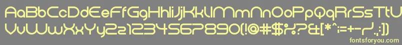 Шрифт ElectromagneticLungs – жёлтые шрифты на сером фоне