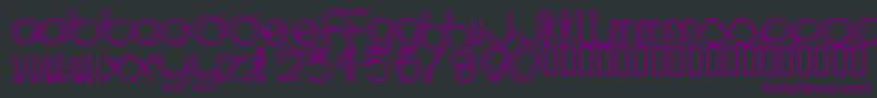 AreaLinee Font – Purple Fonts on Black Background