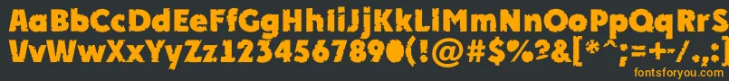 APlakatcmplrrbtExtrabold Font – Orange Fonts on Black Background