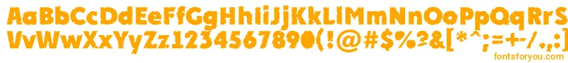 APlakatcmplrrbtExtrabold Font – Orange Fonts on White Background