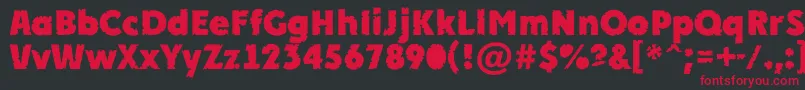 APlakatcmplrrbtExtrabold Font – Red Fonts on Black Background