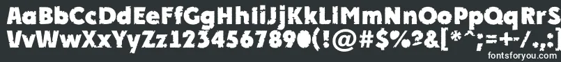 Шрифт APlakatcmplrrbtExtrabold – белые шрифты на чёрном фоне