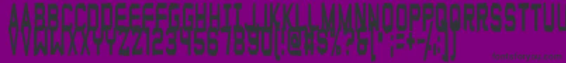 Funnyfarmhard Font – Black Fonts on Purple Background