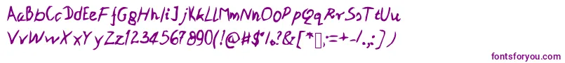 Patipe Font – Purple Fonts on White Background