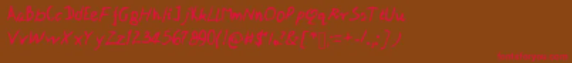 Patipe Font – Red Fonts on Brown Background