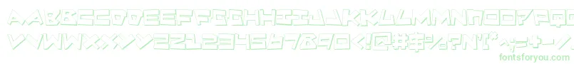 QuakeShake3D-Schriftart – Grüne Schriften