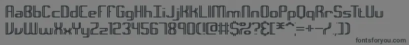 Intersec Font – Black Fonts on Gray Background