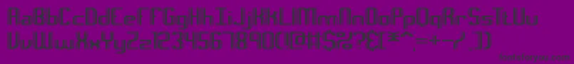 Intersec Font – Black Fonts on Purple Background