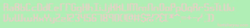 Intersec Font – Pink Fonts on Green Background