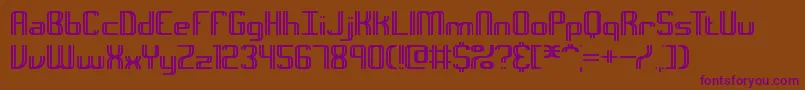 Intersec Font – Purple Fonts on Brown Background