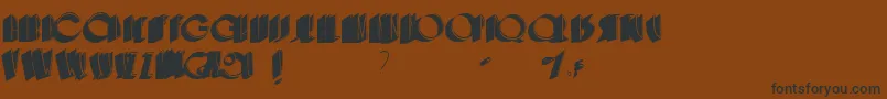 Cafenoirshadow Font – Black Fonts on Brown Background