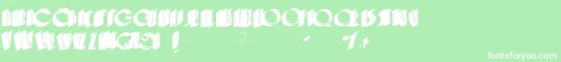 Cafenoirshadow Font – White Fonts on Green Background