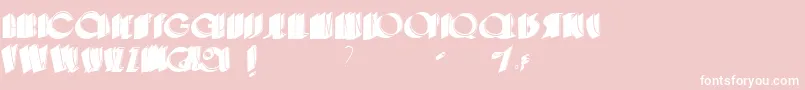 Cafenoirshadow Font – White Fonts on Pink Background