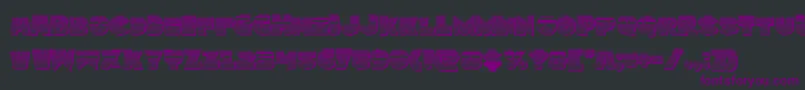 Zounderkitechrome Font – Purple Fonts on Black Background