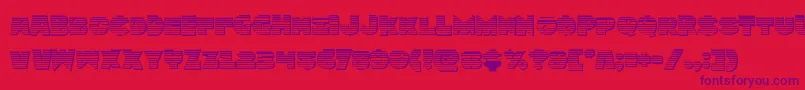 Zounderkitechrome Font – Purple Fonts on Red Background