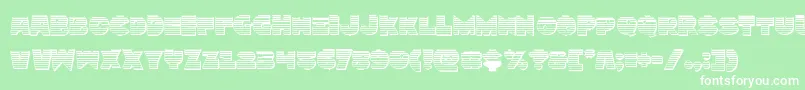 Zounderkitechrome Font – White Fonts on Green Background