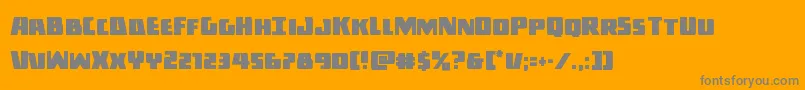 Darkalliancecond Font – Gray Fonts on Orange Background