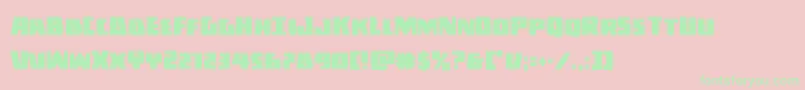 Darkalliancecond Font – Green Fonts on Pink Background