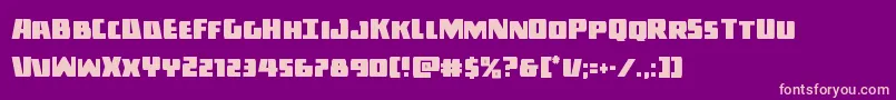 Darkalliancecond Font – Pink Fonts on Purple Background