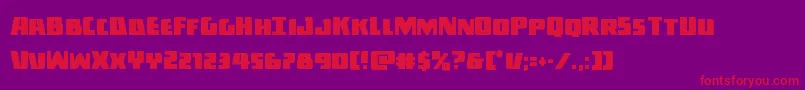 Darkalliancecond Font – Red Fonts on Purple Background