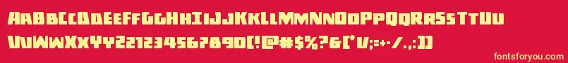 Darkalliancecond Font – Yellow Fonts on Red Background