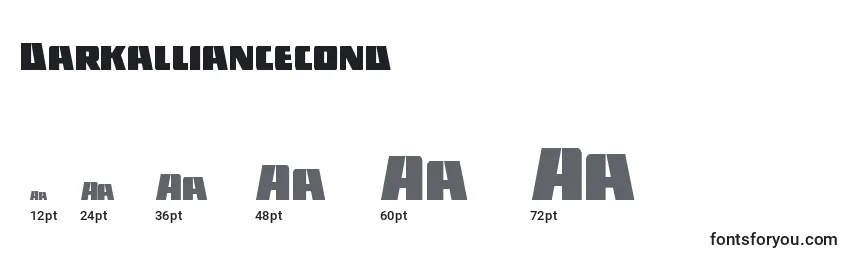 Darkalliancecond Font Sizes