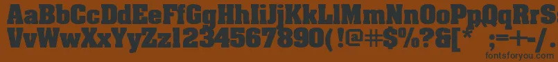 Aardv Font – Black Fonts on Brown Background