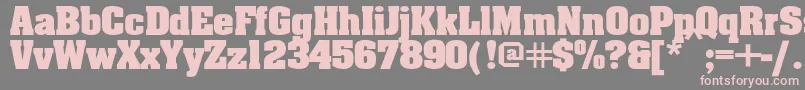 Aardv Font – Pink Fonts on Gray Background